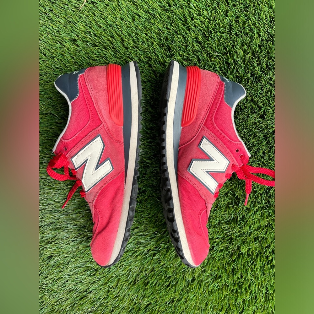 New Balance 574 US9/EU42,5 vintage, canvas, red/white/navy - Picture 3 of 10